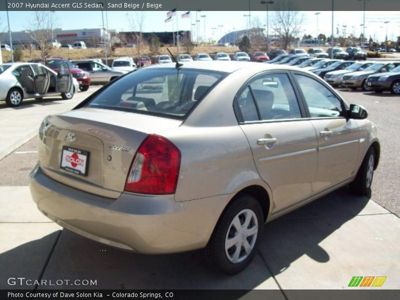 Sand Beige / Beige 2007 Hyundai Accent GLS Sedan