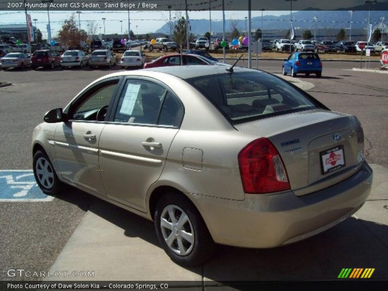 Sand Beige / Beige 2007 Hyundai Accent GLS Sedan