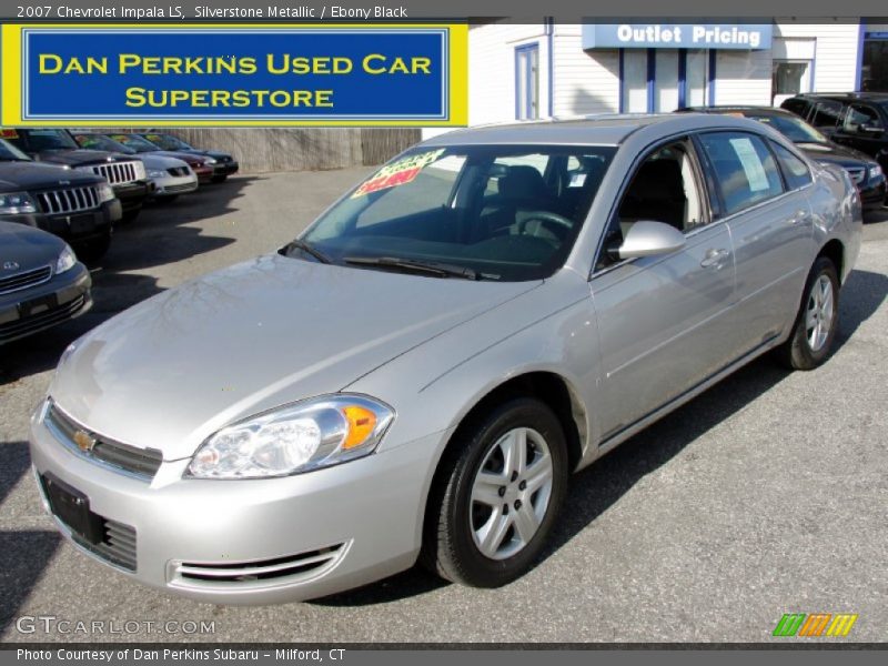 Silverstone Metallic / Ebony Black 2007 Chevrolet Impala LS