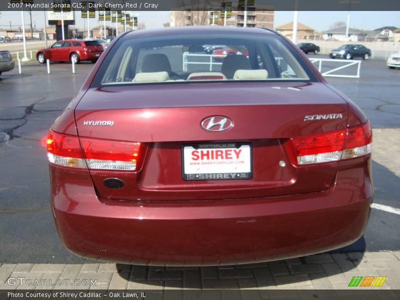 Dark Cherry Red / Gray 2007 Hyundai Sonata GLS