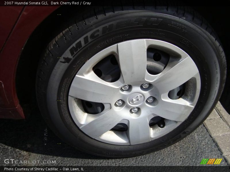Dark Cherry Red / Gray 2007 Hyundai Sonata GLS
