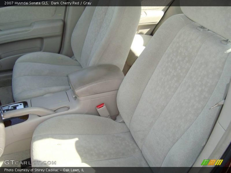 Dark Cherry Red / Gray 2007 Hyundai Sonata GLS