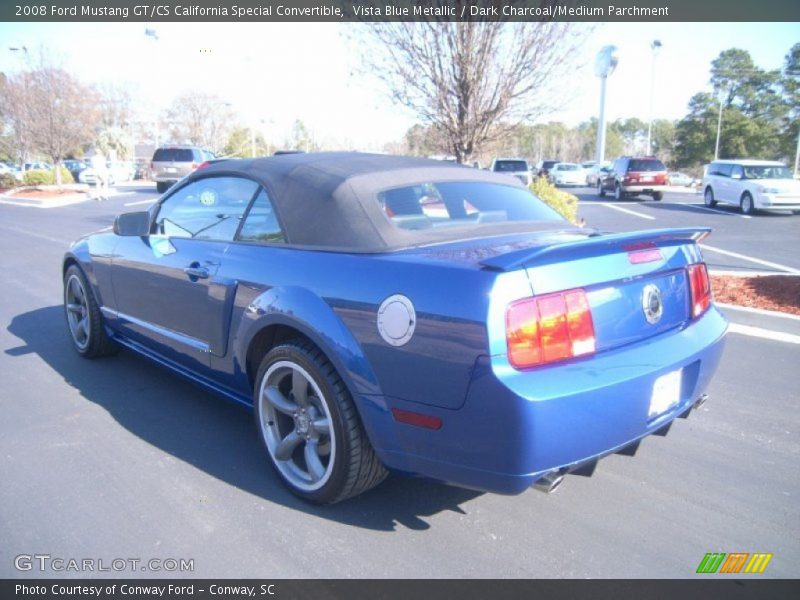 Vista Blue Metallic / Dark Charcoal/Medium Parchment 2008 Ford Mustang GT/CS California Special Convertible