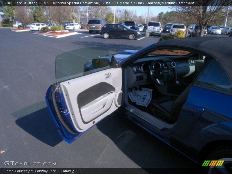 Vista Blue Metallic / Dark Charcoal/Medium Parchment 2008 Ford Mustang GT/CS California Special Convertible