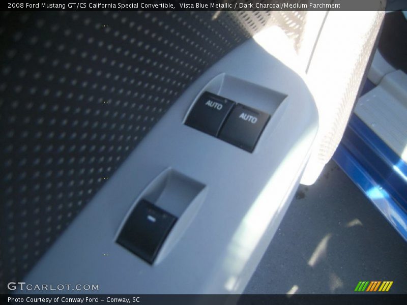Vista Blue Metallic / Dark Charcoal/Medium Parchment 2008 Ford Mustang GT/CS California Special Convertible