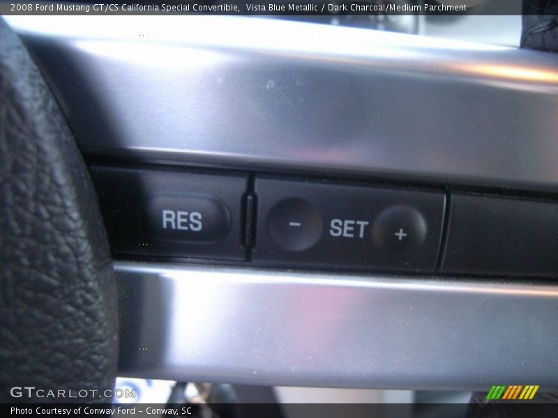 Vista Blue Metallic / Dark Charcoal/Medium Parchment 2008 Ford Mustang GT/CS California Special Convertible