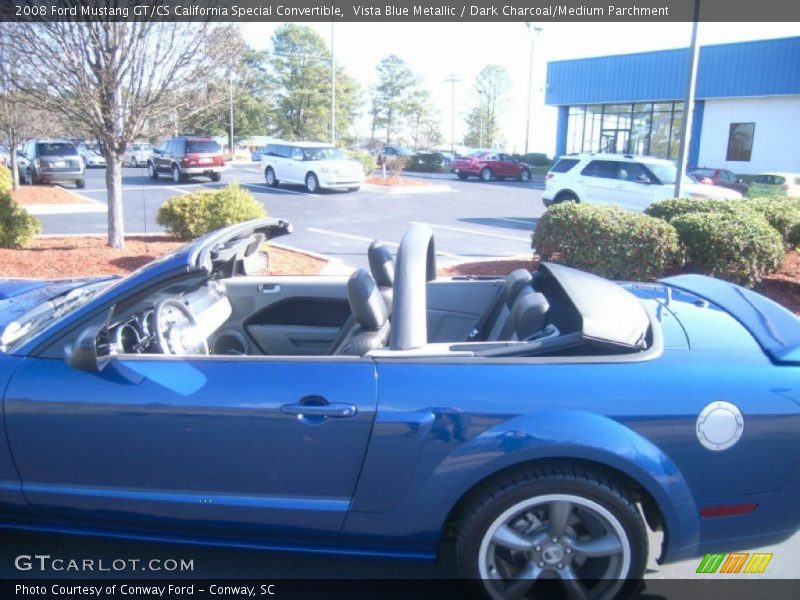Vista Blue Metallic / Dark Charcoal/Medium Parchment 2008 Ford Mustang GT/CS California Special Convertible