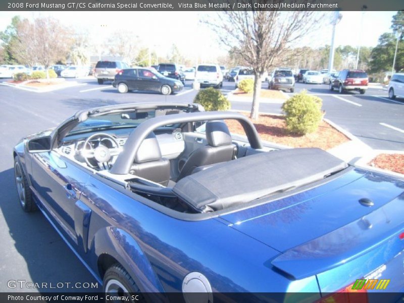 Vista Blue Metallic / Dark Charcoal/Medium Parchment 2008 Ford Mustang GT/CS California Special Convertible