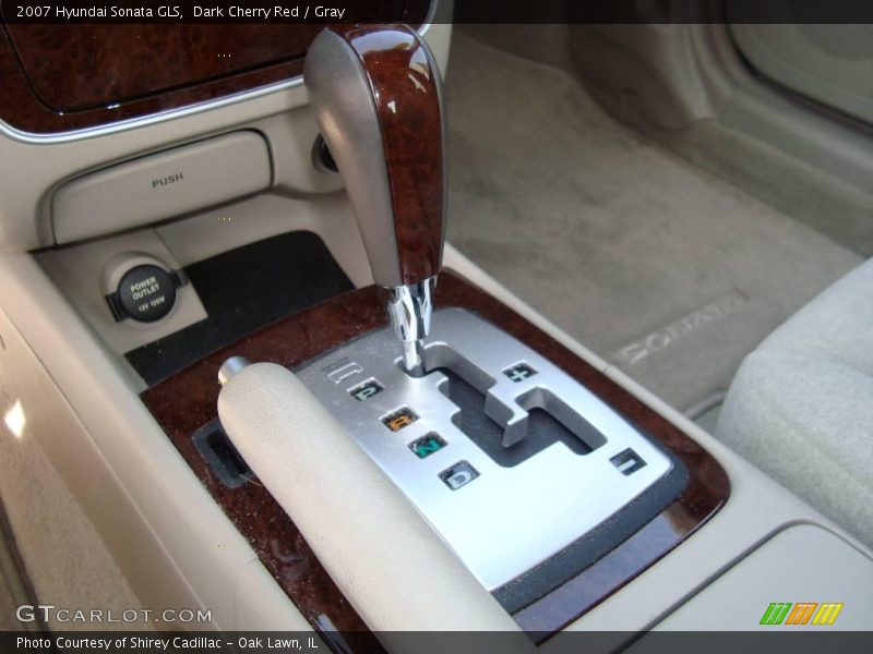 Dark Cherry Red / Gray 2007 Hyundai Sonata GLS