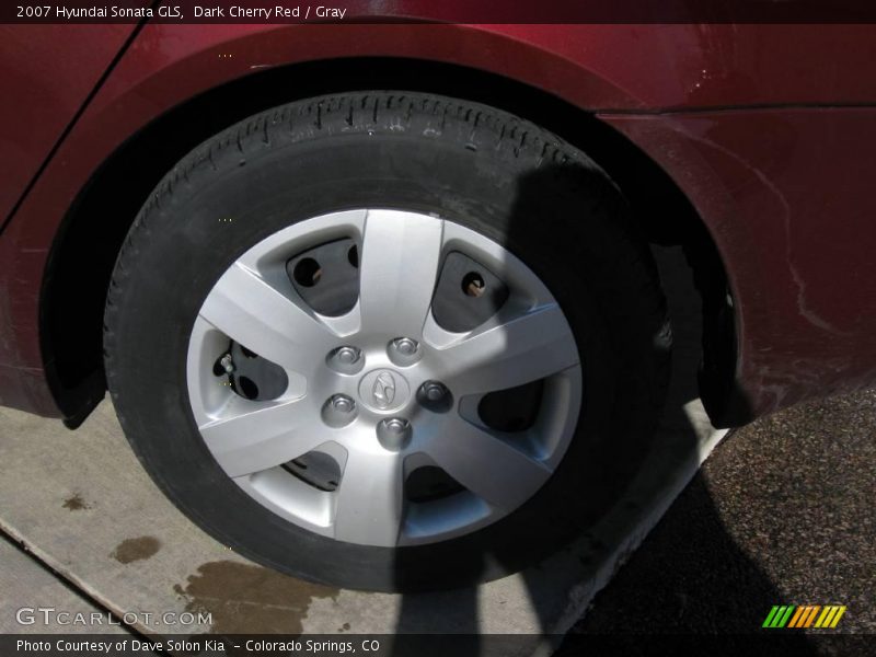Dark Cherry Red / Gray 2007 Hyundai Sonata GLS