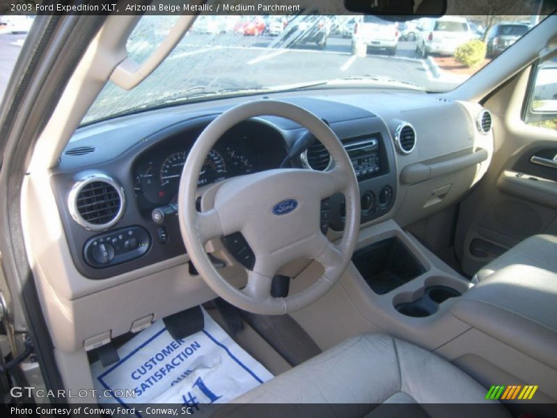 Arizona Beige Metallic / Medium Parchment 2003 Ford Expedition XLT