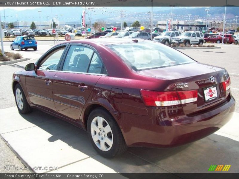 Dark Cherry Red / Gray 2007 Hyundai Sonata GLS