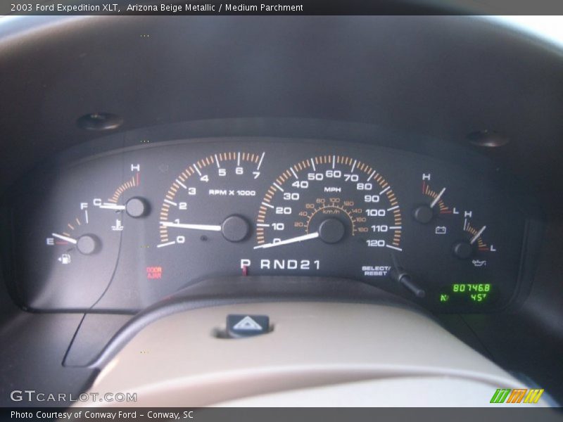 Arizona Beige Metallic / Medium Parchment 2003 Ford Expedition XLT