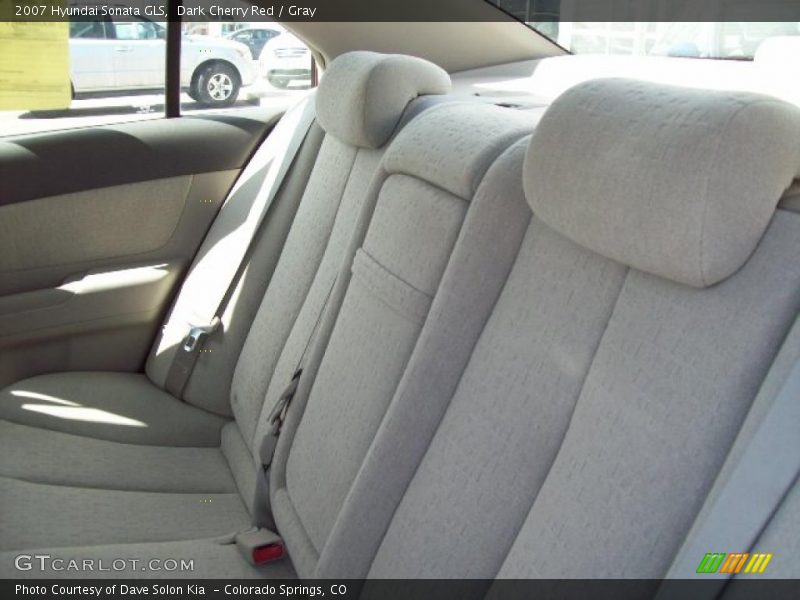 Dark Cherry Red / Gray 2007 Hyundai Sonata GLS