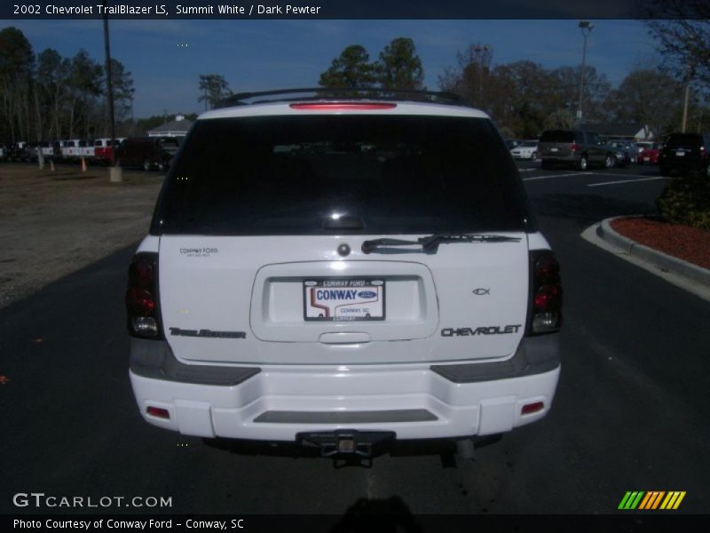 Summit White / Dark Pewter 2002 Chevrolet TrailBlazer LS