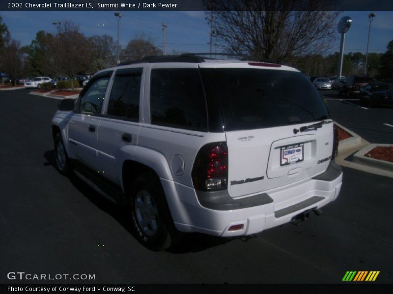 Summit White / Dark Pewter 2002 Chevrolet TrailBlazer LS