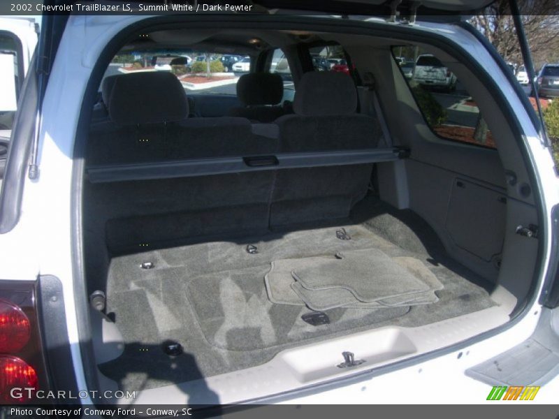 Summit White / Dark Pewter 2002 Chevrolet TrailBlazer LS