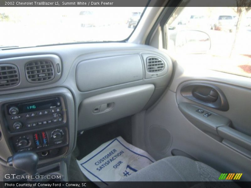 Summit White / Dark Pewter 2002 Chevrolet TrailBlazer LS