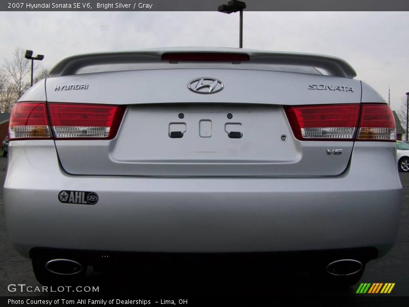 Bright Silver / Gray 2007 Hyundai Sonata SE V6