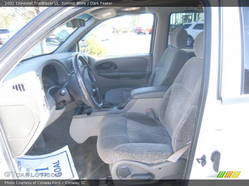 Summit White / Dark Pewter 2002 Chevrolet TrailBlazer LS