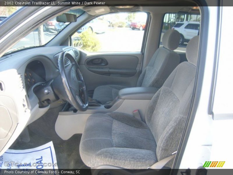 Summit White / Dark Pewter 2002 Chevrolet TrailBlazer LS
