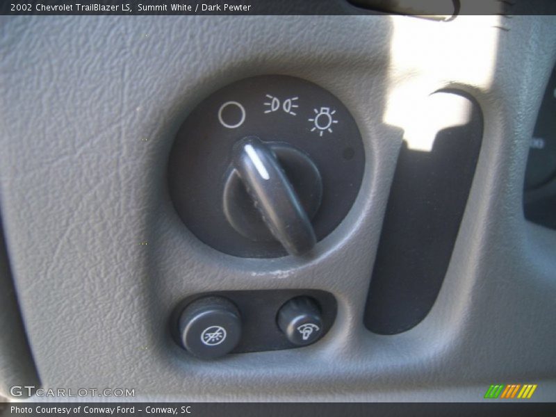 Summit White / Dark Pewter 2002 Chevrolet TrailBlazer LS