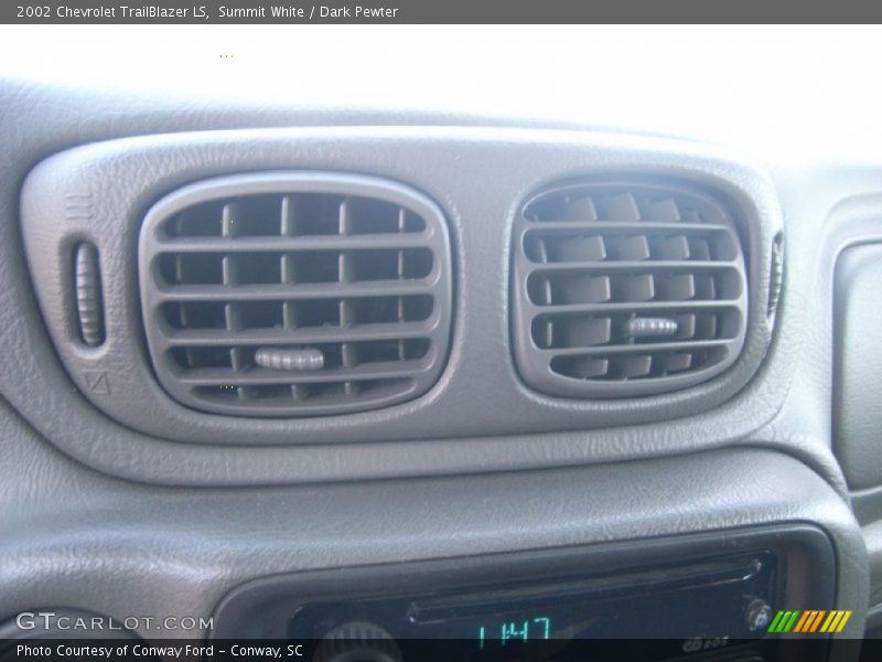 Summit White / Dark Pewter 2002 Chevrolet TrailBlazer LS