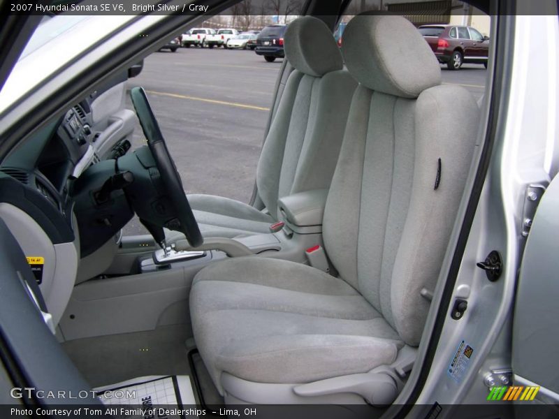 Bright Silver / Gray 2007 Hyundai Sonata SE V6