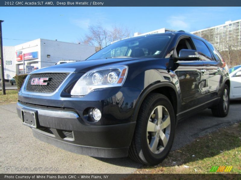 Deep Blue Metallic / Ebony 2012 GMC Acadia SLT AWD