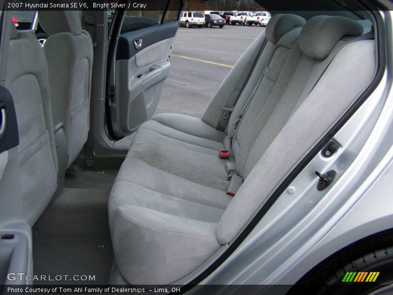 Bright Silver / Gray 2007 Hyundai Sonata SE V6