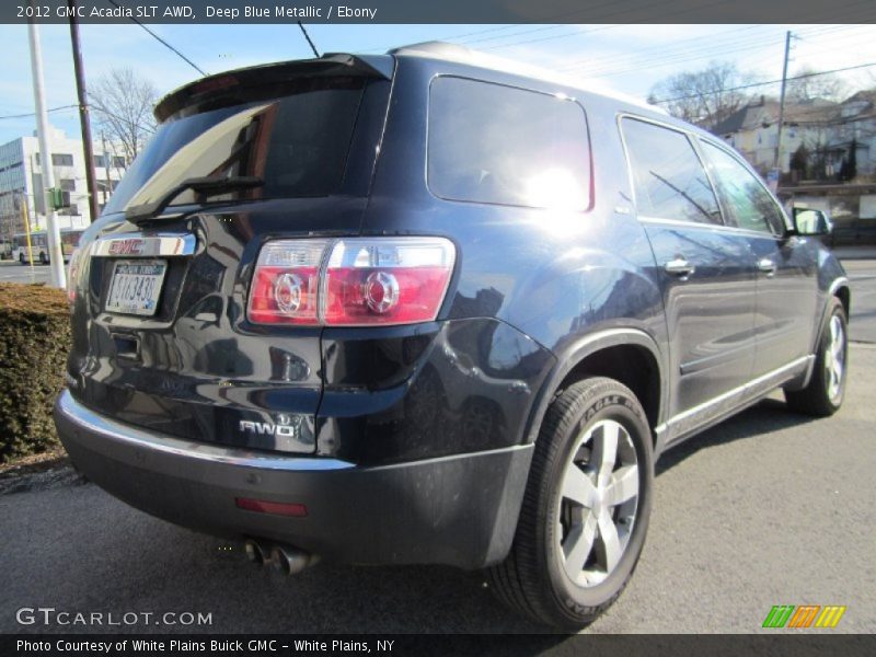 Deep Blue Metallic / Ebony 2012 GMC Acadia SLT AWD