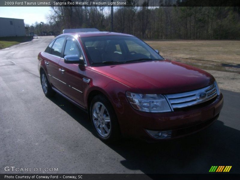 Sangria Red Metallic / Medium Light Stone 2009 Ford Taurus Limited