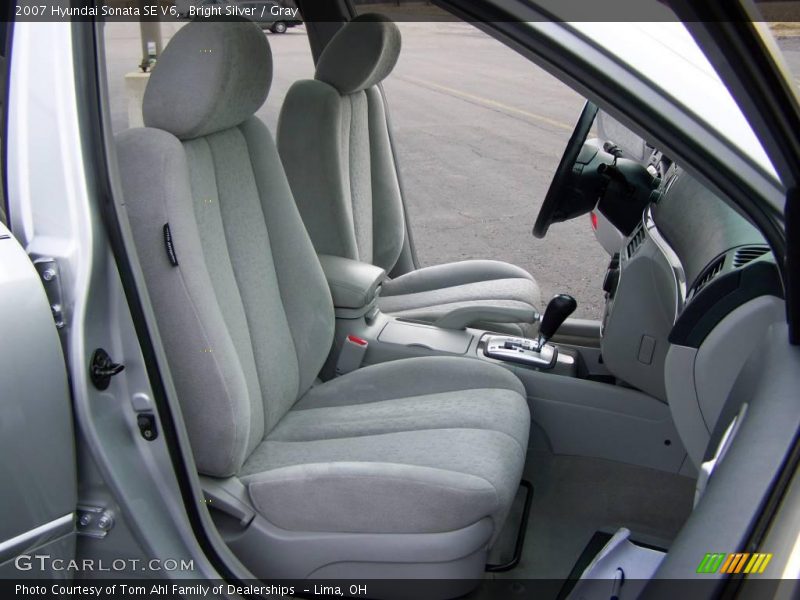 Bright Silver / Gray 2007 Hyundai Sonata SE V6