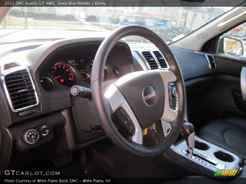 Deep Blue Metallic / Ebony 2012 GMC Acadia SLT AWD