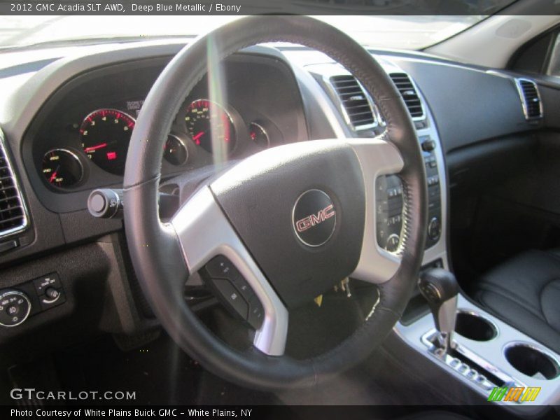 Deep Blue Metallic / Ebony 2012 GMC Acadia SLT AWD