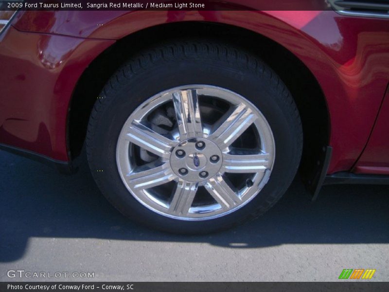 Sangria Red Metallic / Medium Light Stone 2009 Ford Taurus Limited