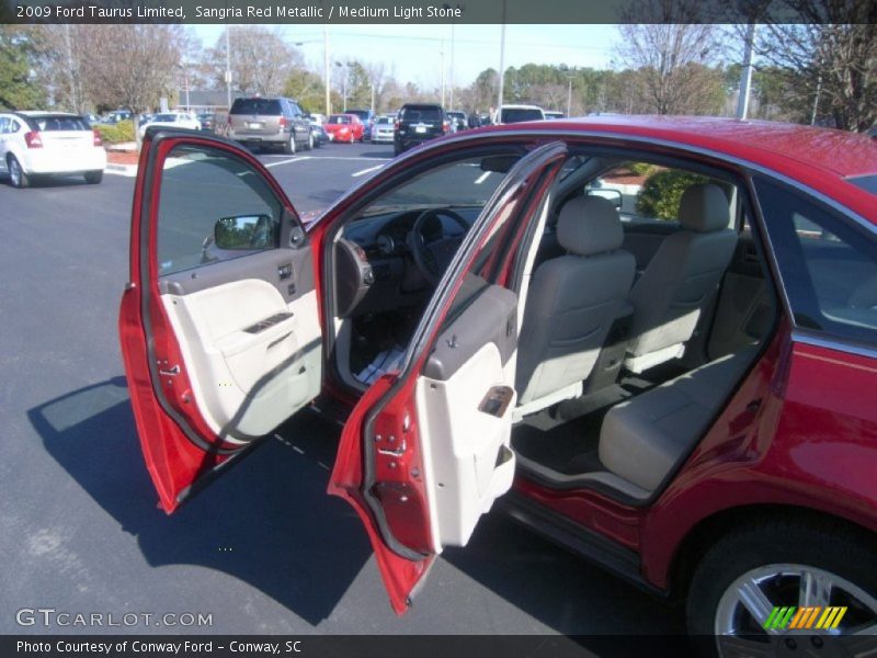 Sangria Red Metallic / Medium Light Stone 2009 Ford Taurus Limited