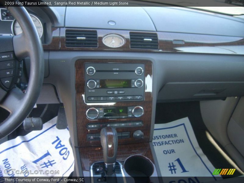 Sangria Red Metallic / Medium Light Stone 2009 Ford Taurus Limited