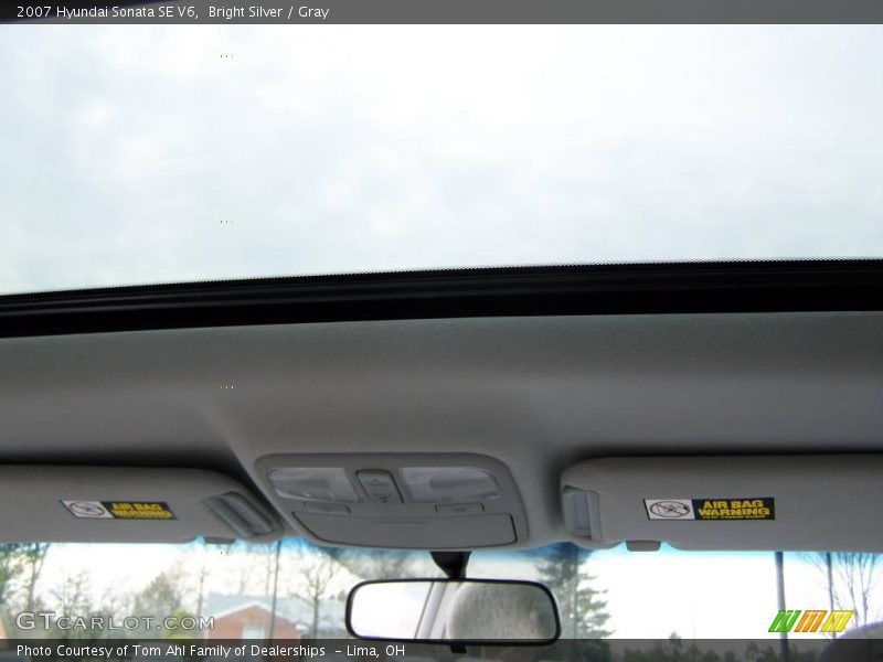 Bright Silver / Gray 2007 Hyundai Sonata SE V6