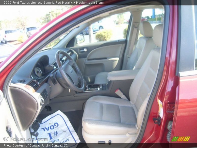 Sangria Red Metallic / Medium Light Stone 2009 Ford Taurus Limited