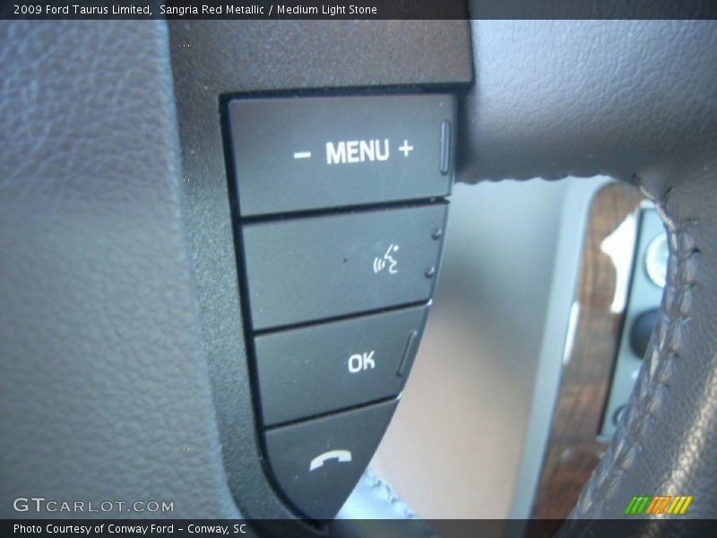 Sangria Red Metallic / Medium Light Stone 2009 Ford Taurus Limited