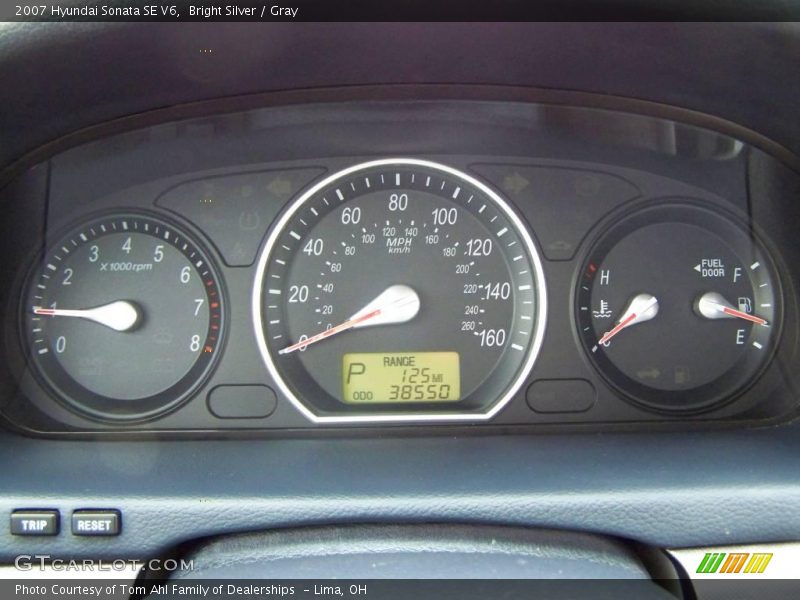 Bright Silver / Gray 2007 Hyundai Sonata SE V6