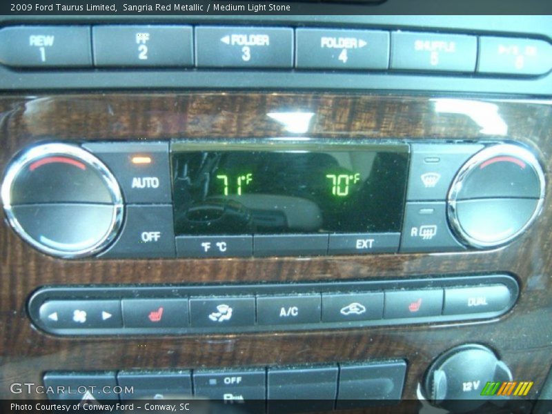Sangria Red Metallic / Medium Light Stone 2009 Ford Taurus Limited