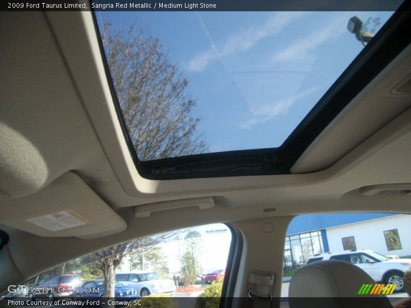 Sangria Red Metallic / Medium Light Stone 2009 Ford Taurus Limited