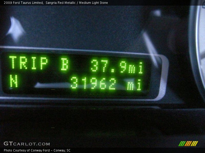 Sangria Red Metallic / Medium Light Stone 2009 Ford Taurus Limited