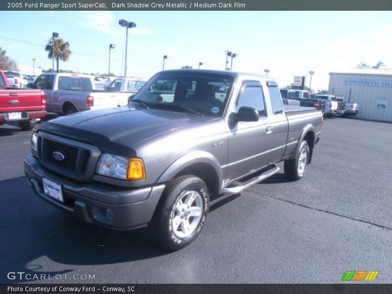 Dark Shadow Grey Metallic / Medium Dark Flint 2005 Ford Ranger Sport SuperCab
