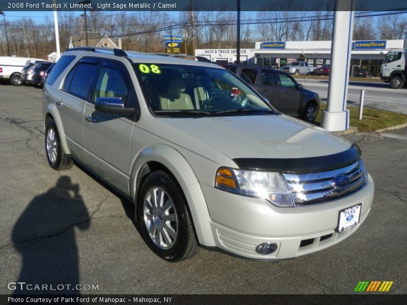 Light Sage Metallic / Camel 2008 Ford Taurus X Limited