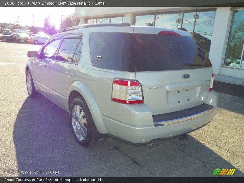 Light Sage Metallic / Camel 2008 Ford Taurus X Limited
