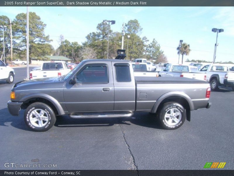 Dark Shadow Grey Metallic / Medium Dark Flint 2005 Ford Ranger Sport SuperCab
