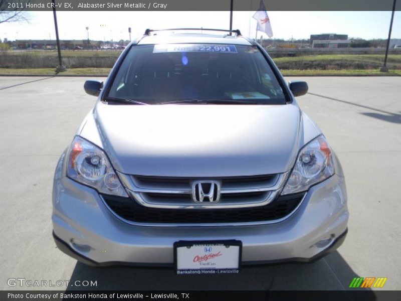 Alabaster Silver Metallic / Gray 2011 Honda CR-V EX